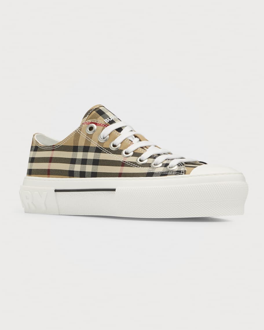Низкие кеды в клетку Jack Burberry — фото 4