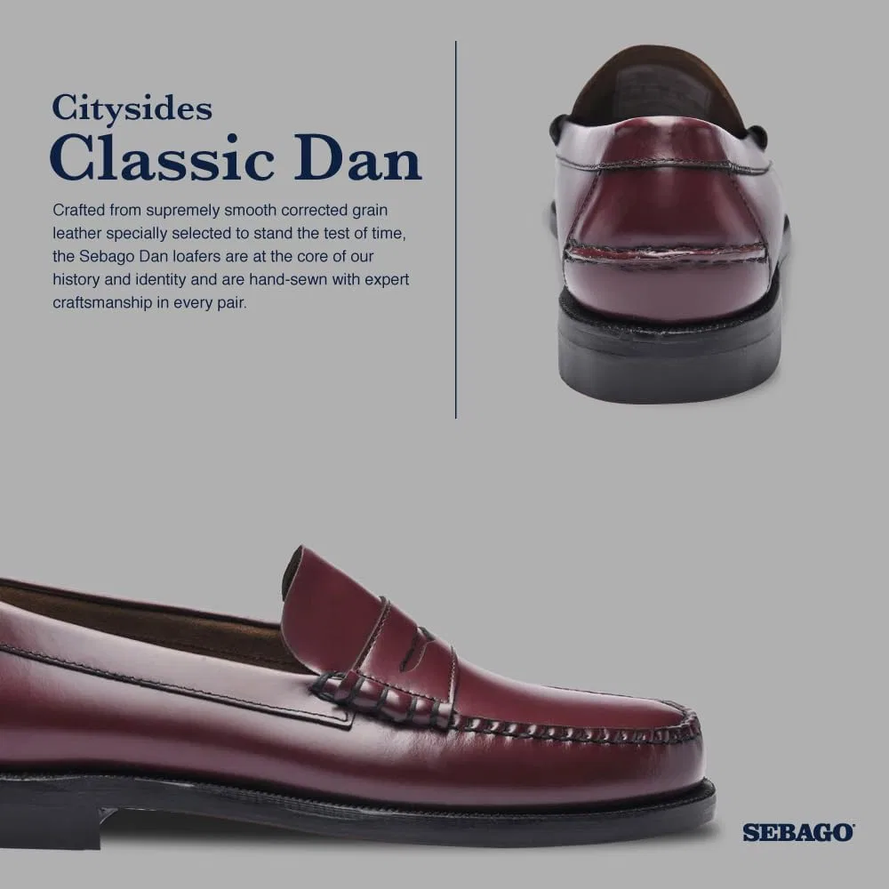 Лоферы Sebago Classic Dan, гранатовый — фото 4