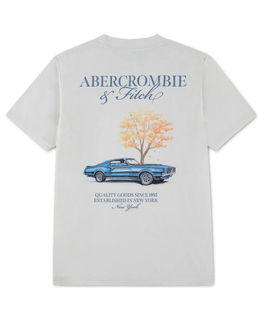 Детская футболка с круглым вырезом "Автоклуб" Abercrombie kids, Jet Stream — фото 2