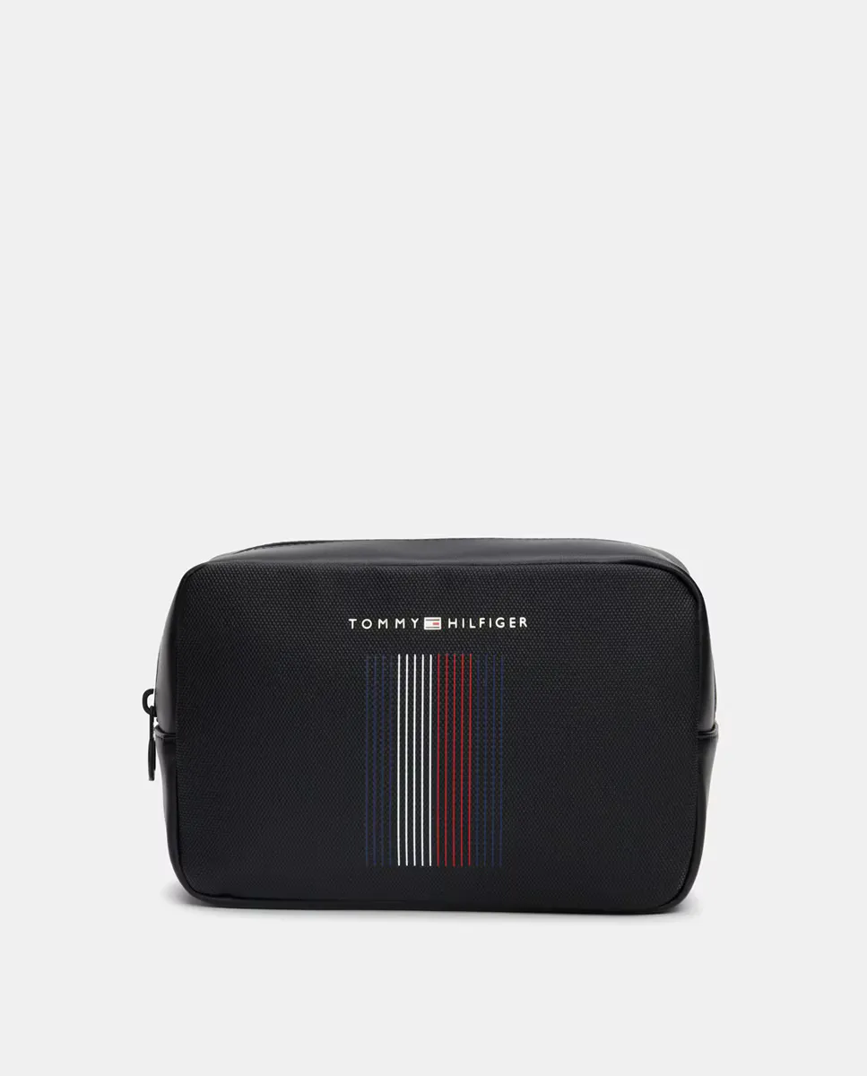 

Несессер с металлическим логотипом Tommy Hilfiger, черный