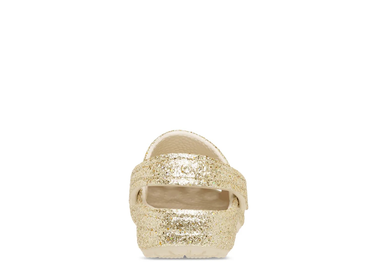 Сабо Crocs Classic Chunky Glitter Clog - Kids', золотой металлик — фото 3