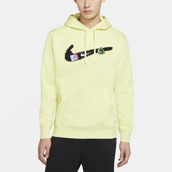 Толстовка Nike Sportswear Club Fleece Men Orange/Green, зеленый — фото 4