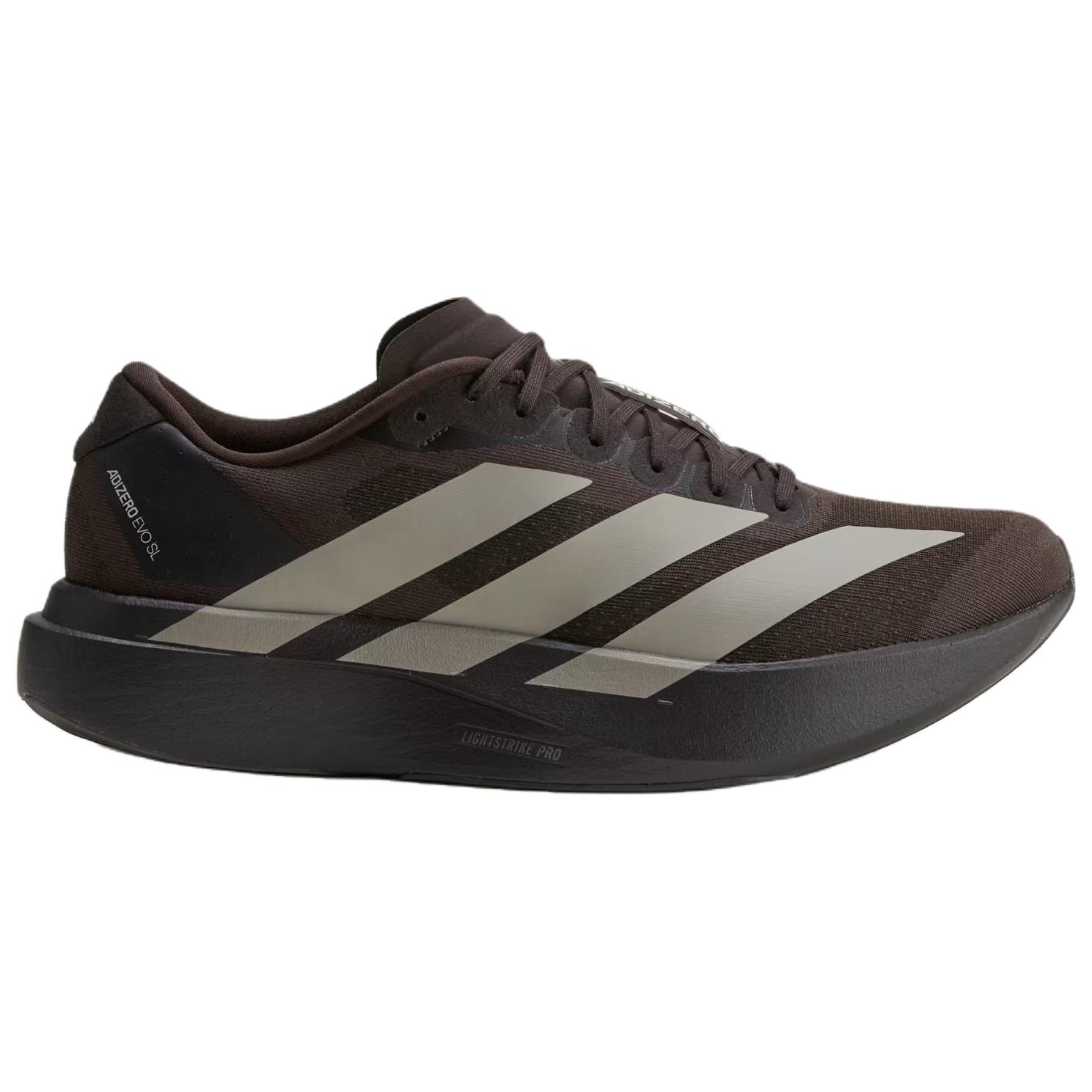 Adidas Adizero Evo SL кроссовки для бега мужские коричневые бежевые — фото 3