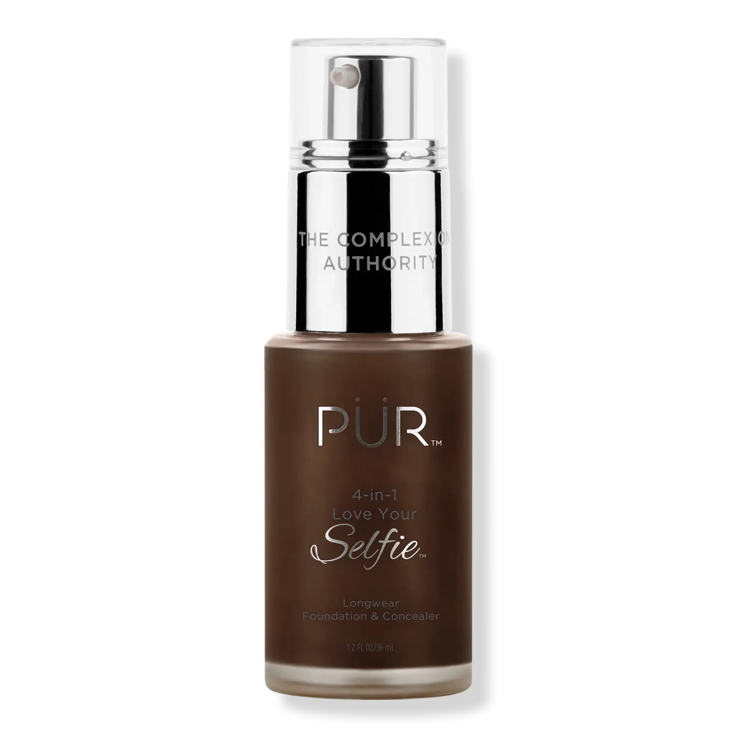 

Тональный крем и консилер 4-в-1 Love Your Selfie Longwear Foundation & Concealer PÜR, DPN6 Espresso (rich brown skin w/ neutral undertones)