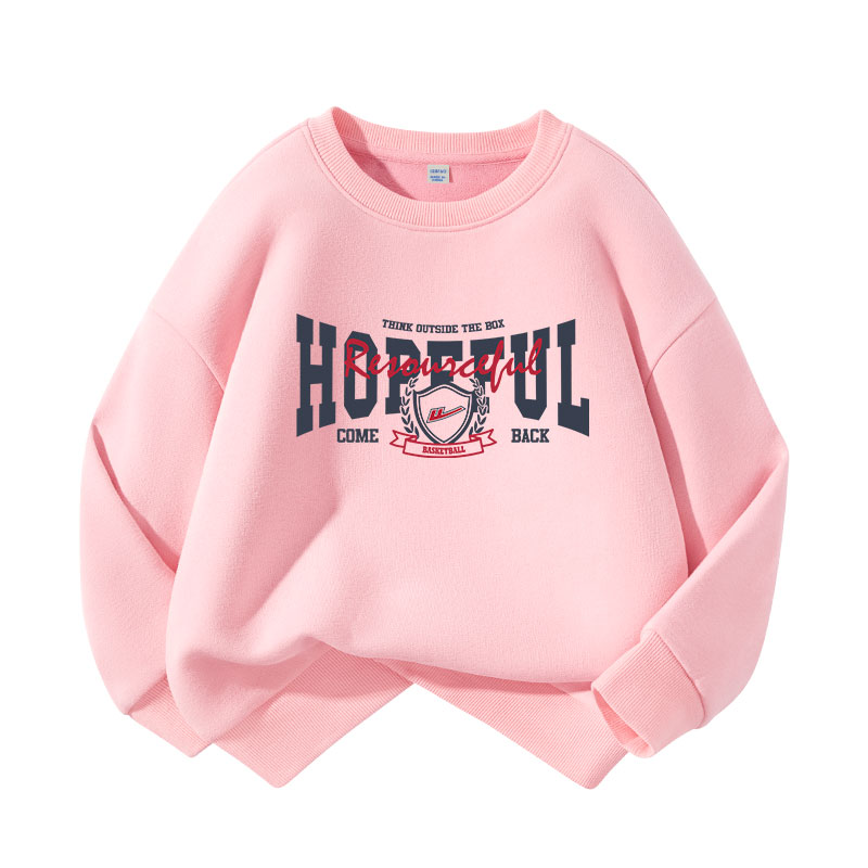 

Детский свитшот с круглым вырезом Moderate WARRIOR, [fleece-lined]розовый/h star english