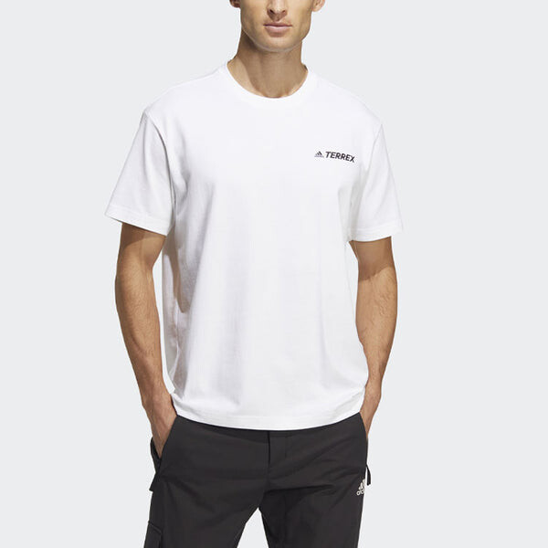 Футболка adidas Terrex U Trx Logo T Outdoor Sports Short Sleeve White T-Shirt, белый — фото 4