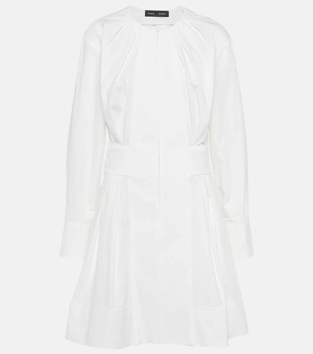 

Мини-платье eileen из хлопкового поплина Proenza Schouler, белый