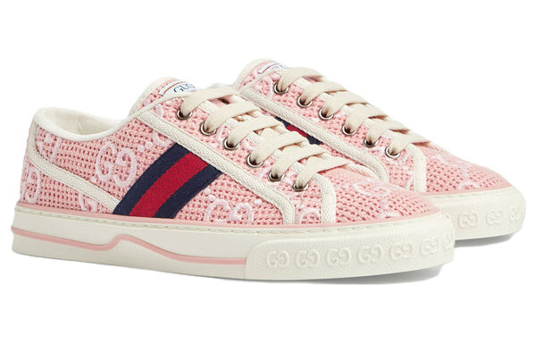 Кроссовки (WMNS) GUCCI Tennis 1977 Shoes 'Pink', розовый — фото 2