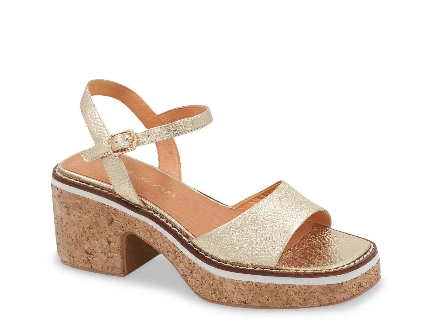 

Сандалии Louise Platform Sandal Andre Assous, золотой/металлик