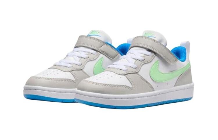 Обувь для скейтбординга Court Borough Kids для дошкольников Nike, белый/серый/зеленый — фото 3