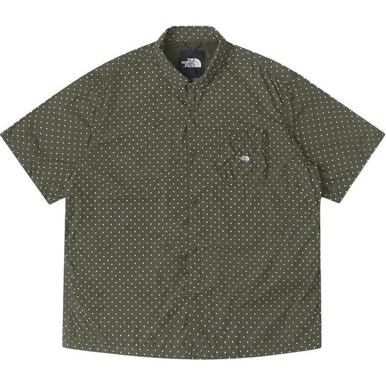 

Рубашка мужская серо-зеленая The North Face, серо-зеленый