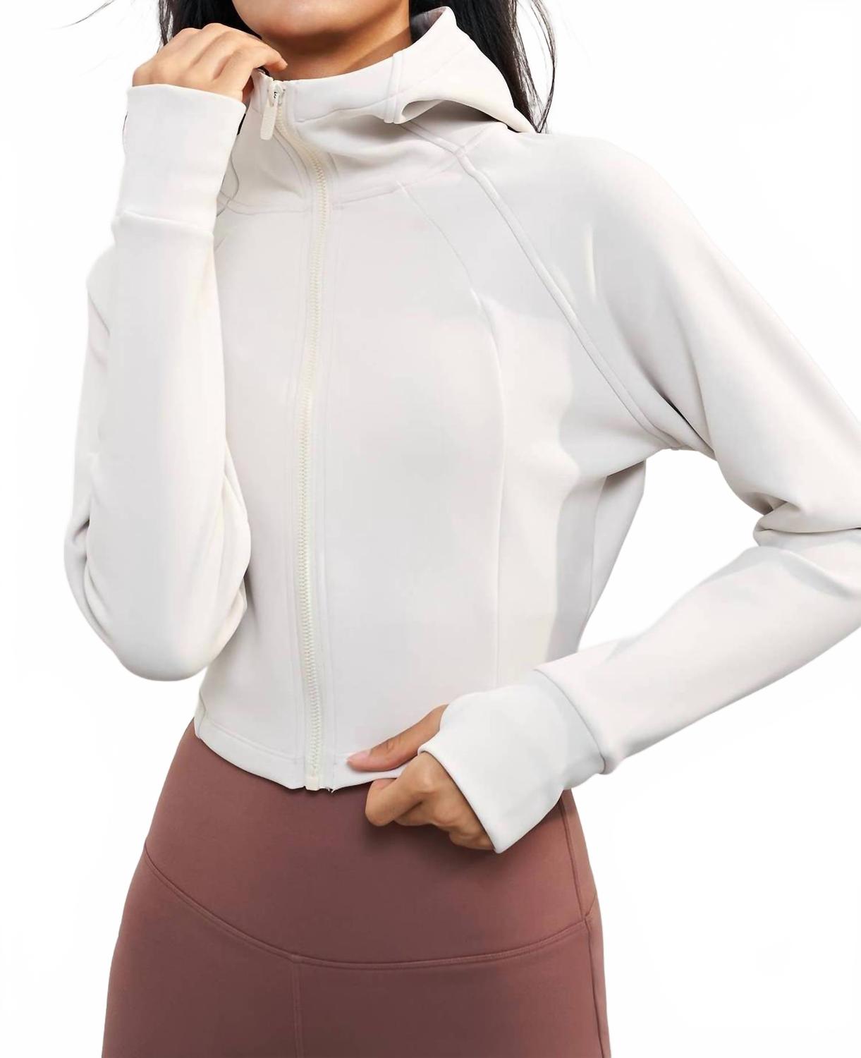 

Лайт Luminaluxe флисовая активная куртка в цвете яичная скорлупа 91thelabel, Eggshell