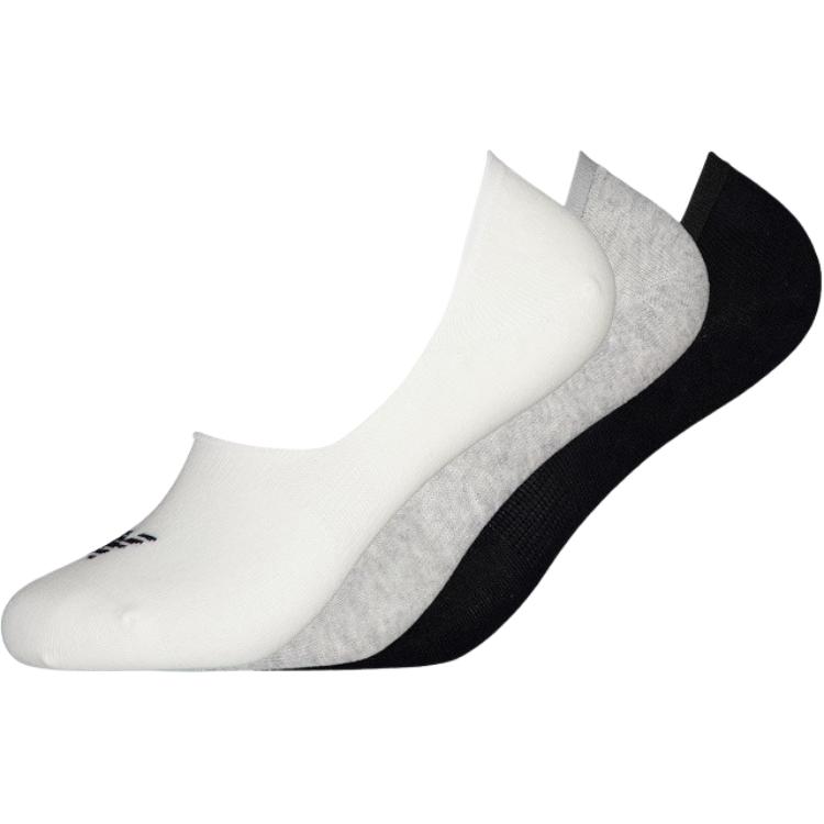 

Носки-невидимки унисекс, 3 пары, разноцветные New Balance, 3 Pack (White+Gray+Black)