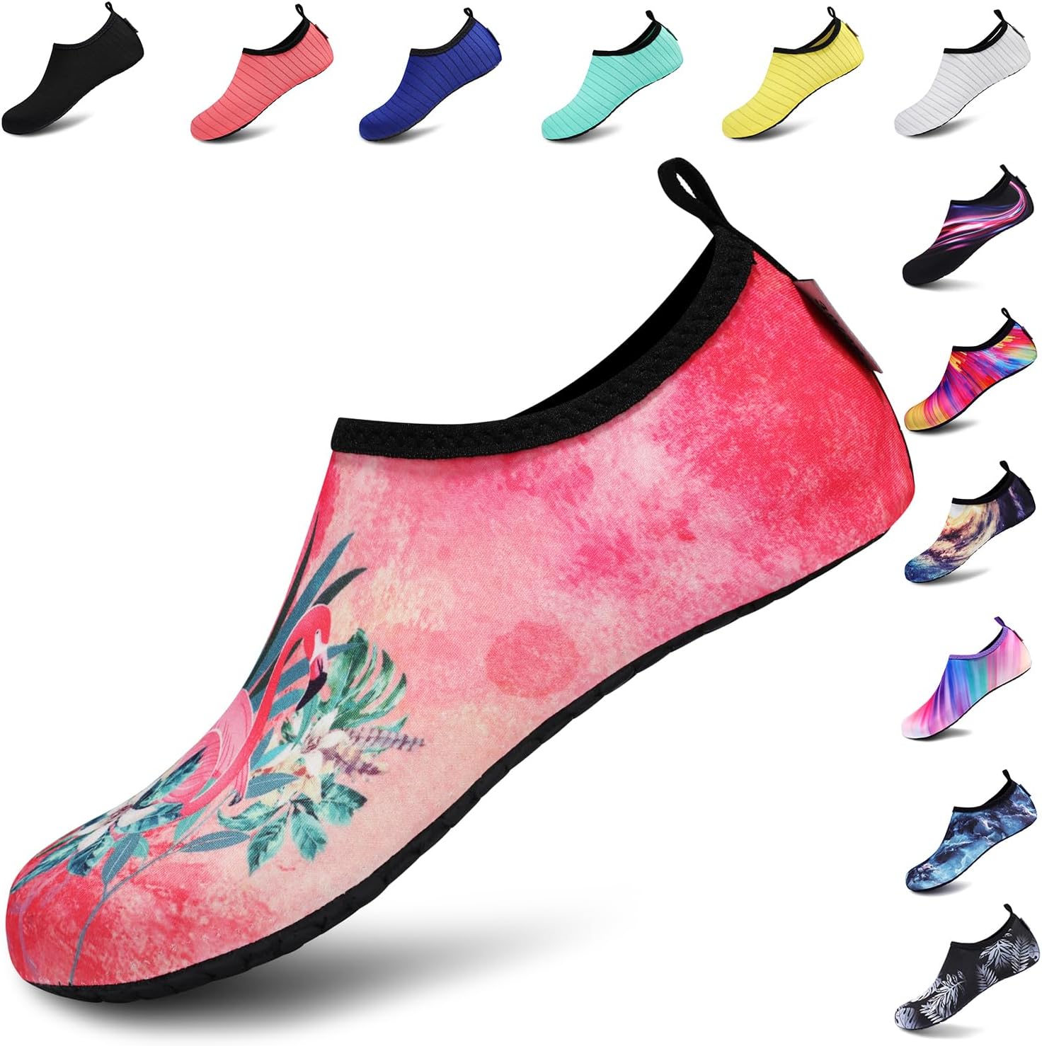 

Водные спортивные тапочки VIFUUR для занятий йогой, быстросохнущие аква-носки без шнурков для мужчин и женщин, розовый