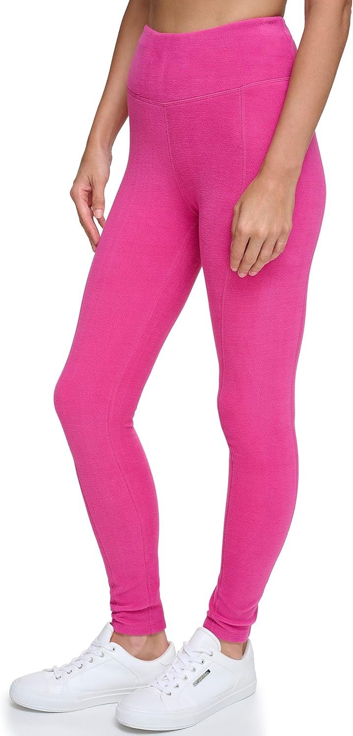 Женские зимние флисовые леггинсы с высокой талией Calvin Klein, Rhubarb — фото 3
