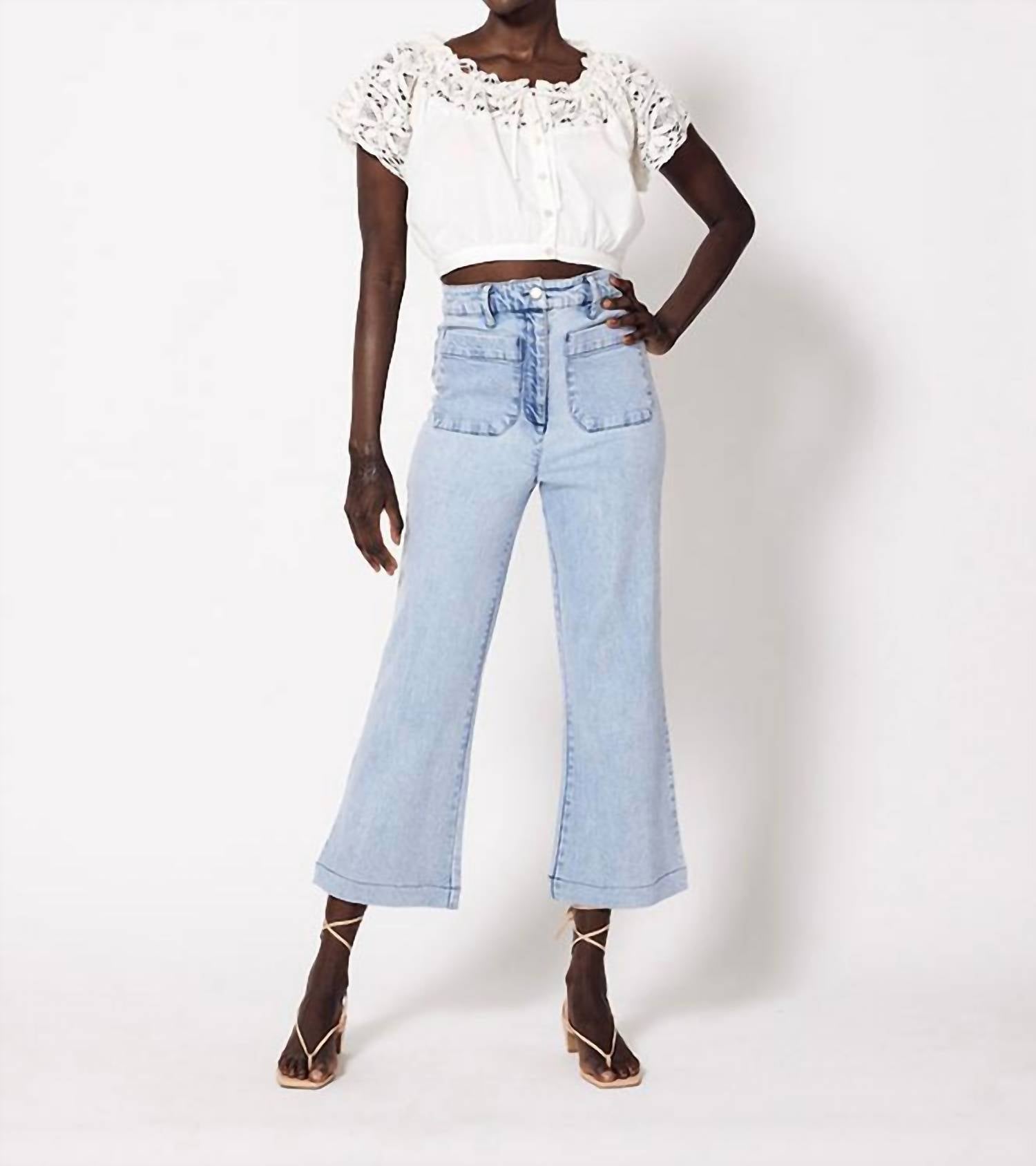 

Джинсы Hunter из светлого денима Cleobella, цвет light denim