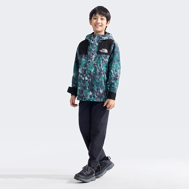 Ветровка Mountain Deep Sea Ripple Pattern для детей 3-7 лет THE NORTH FACE, deep sea ripple print — фото 3