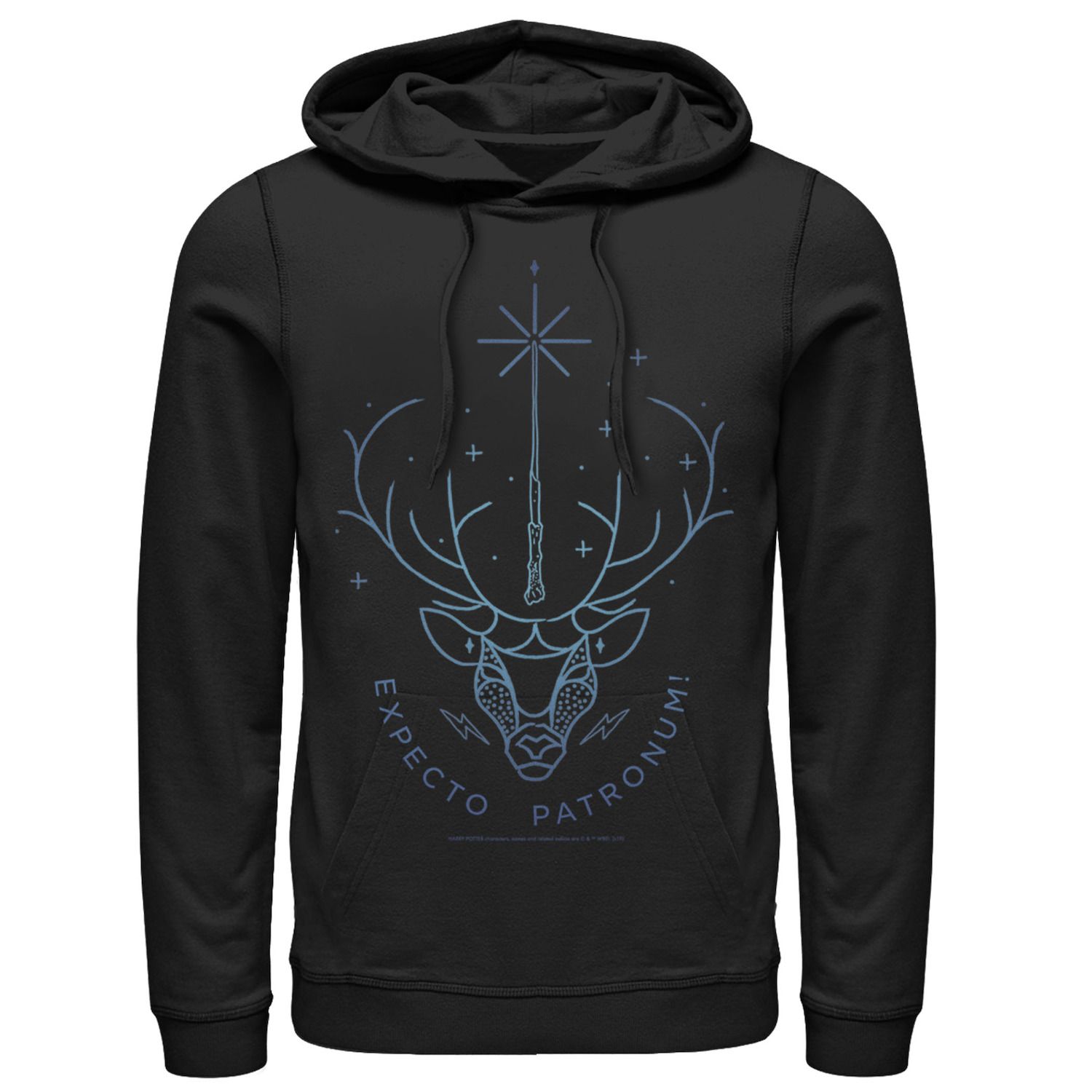 

Мужской пуловер с капюшоном Deathly Hallows 2 Expecto Patronum Stag Harry Potter