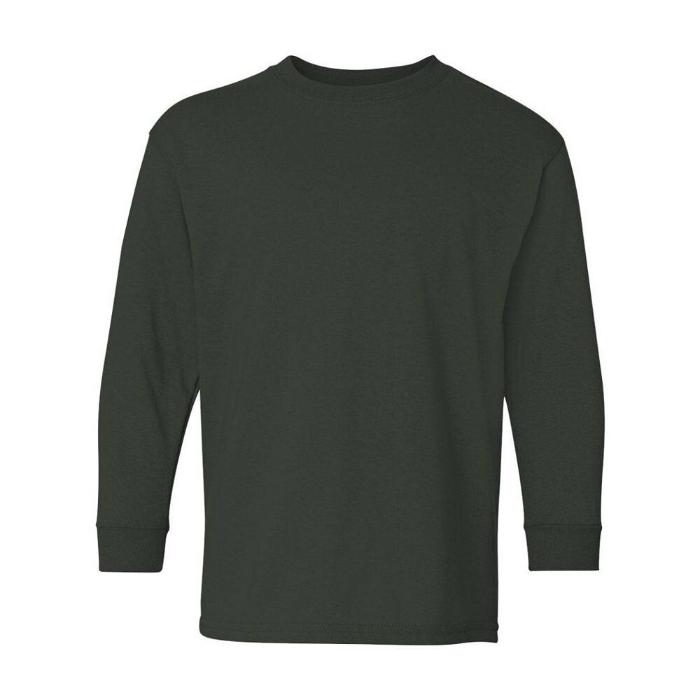 

Молодёжная футболка Gildan с длинными рукавами из плотного хлопка, цвет Forest Green