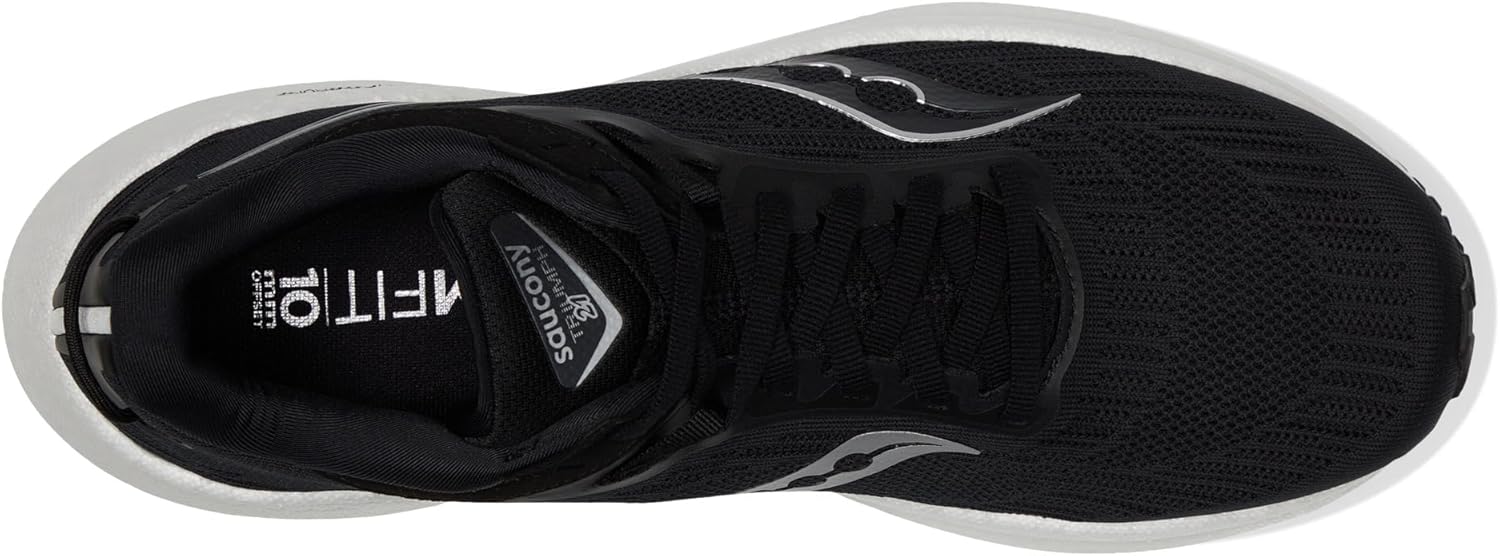 Мужские кроссовки для бега Saucony Triumph 21, белый/черный — фото 2