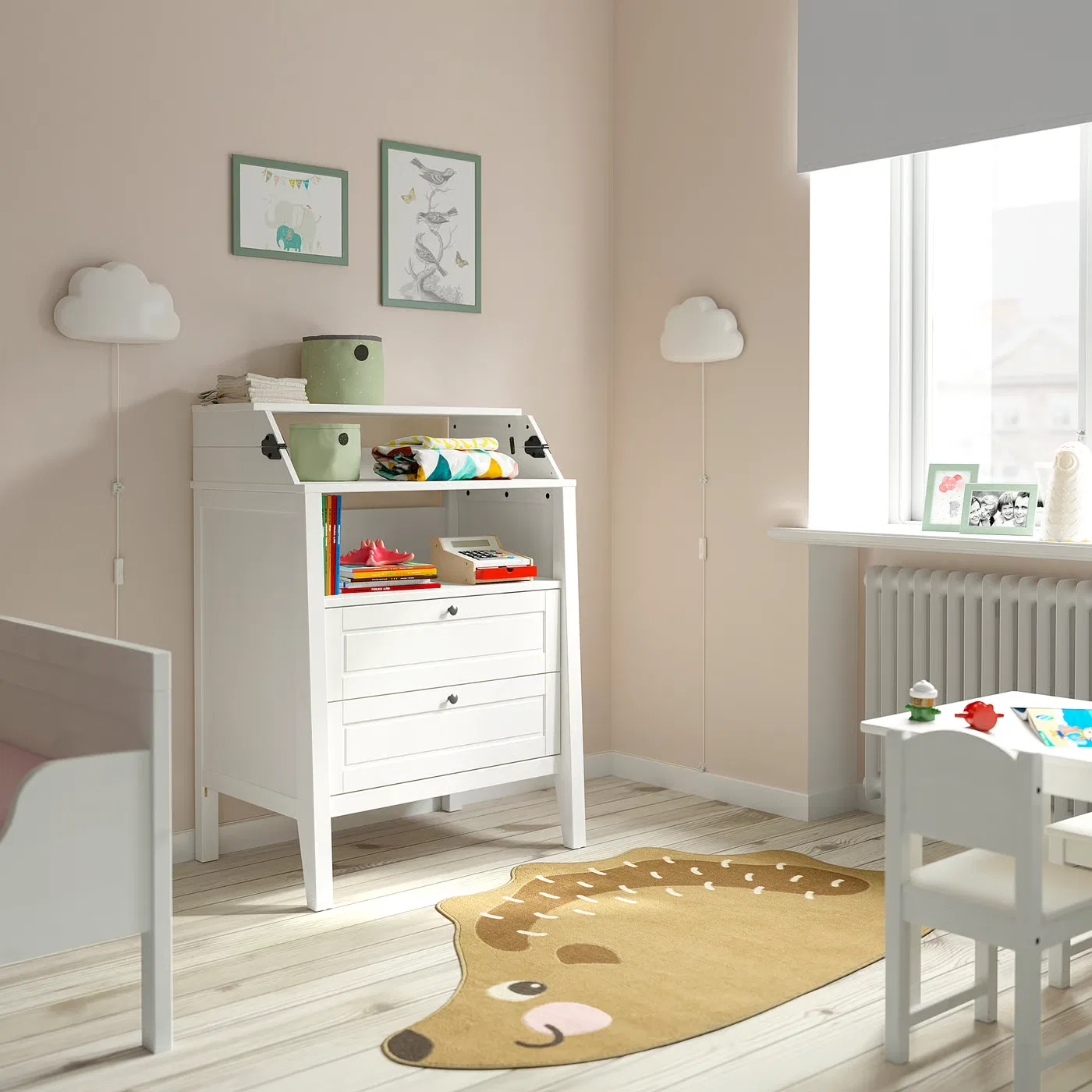 Пеленальный столик/комод, белый Sundvik IKEA — фото 4