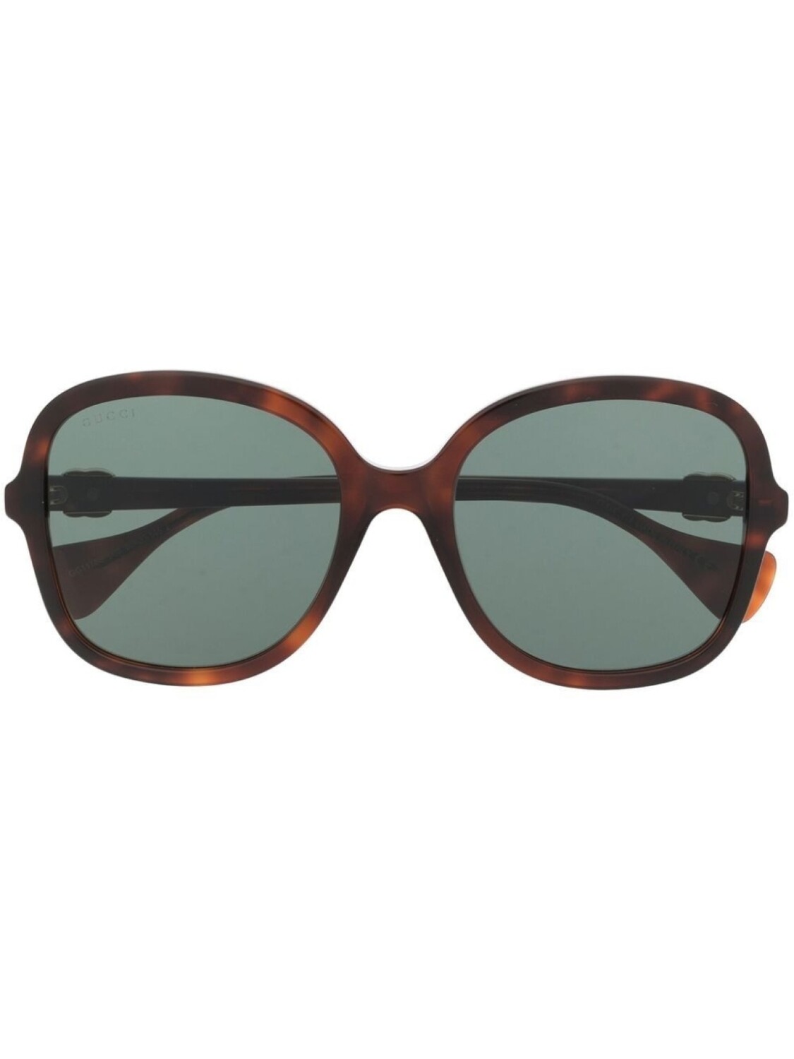 

Gucci Eyewear солнцезащитные очки в массивной оправе, коричневый