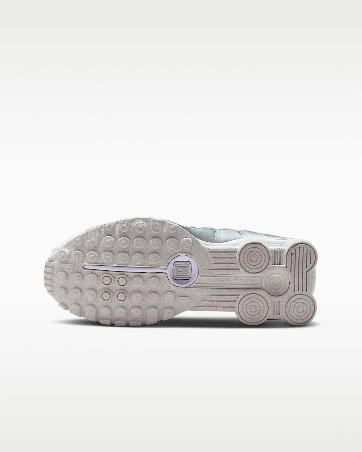 Детские кроссовки Nike Shox R4, White/White/Bright Crimson/Metallic Silver — фото 2