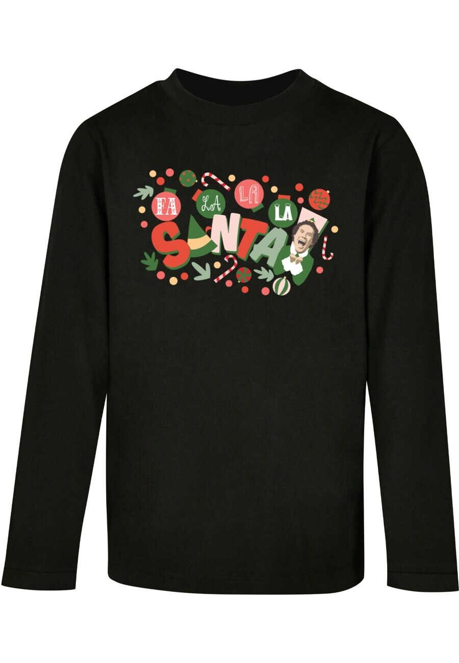 

Лонгслив ABSOLUTE CULT Shirt Elf - Santa, черный