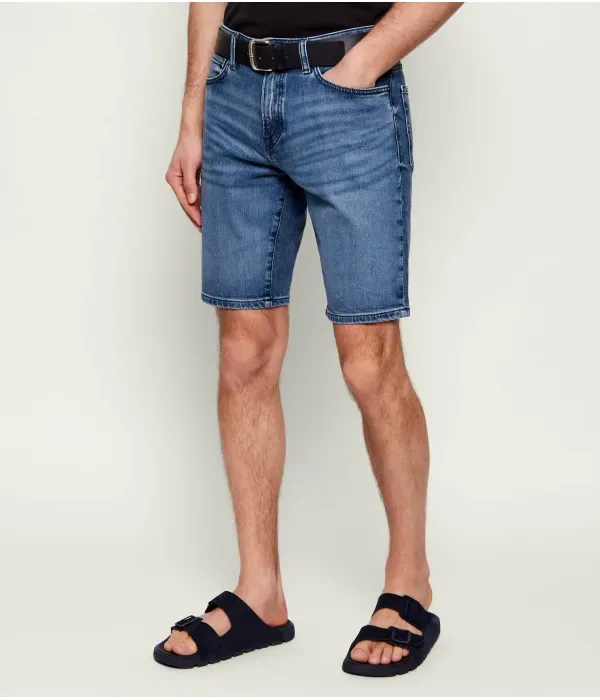 Джинсовые шорты Re.Maine regular fit Boss Orange, синий