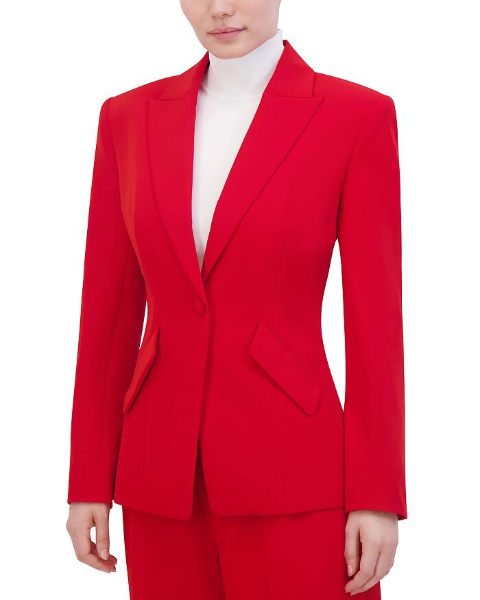 

BCBGMAXAZRIA Блейзер на одной пуговице, красный