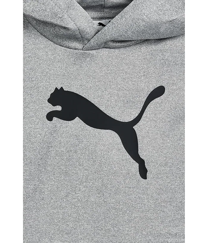 Худи PUMA Kids Logo Pullover Hoodie, Light Heather Grey — фото 3
