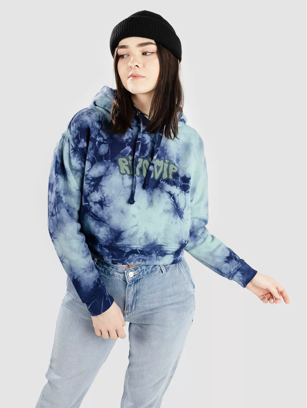 

Укороченное худи Love N Dip Ripndip, синий