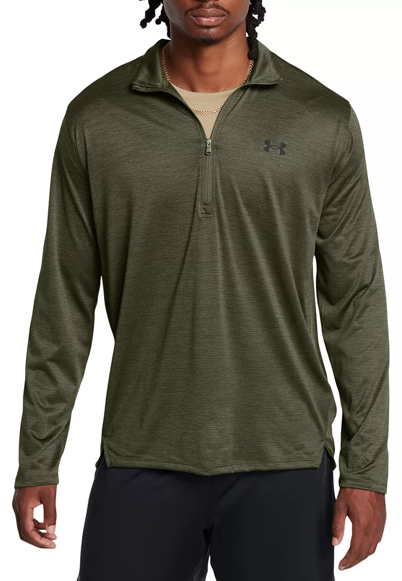 

Мужской пуловер с молнией 1/2 Under Armour Tech Vent, цвет Marine Od Green/Black