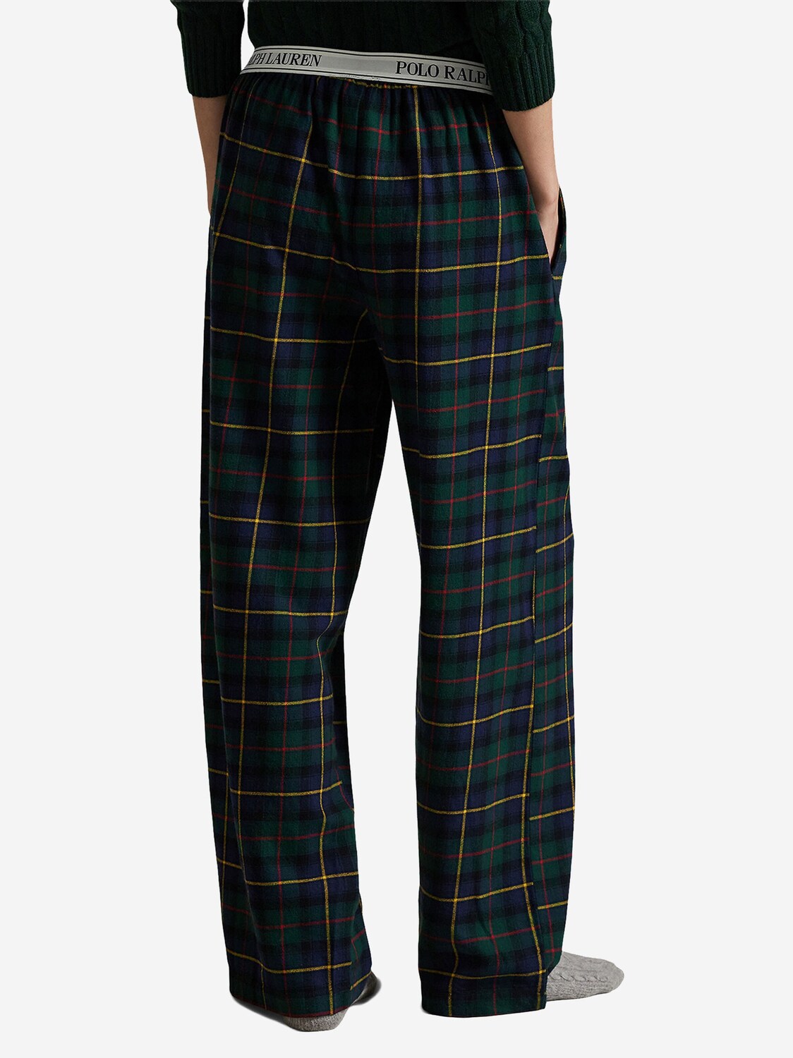Polo Ralph Lauren Пижамные штаны 'Cozy Flannel' в темно-синем и темно-зеленом цвете — фото 3