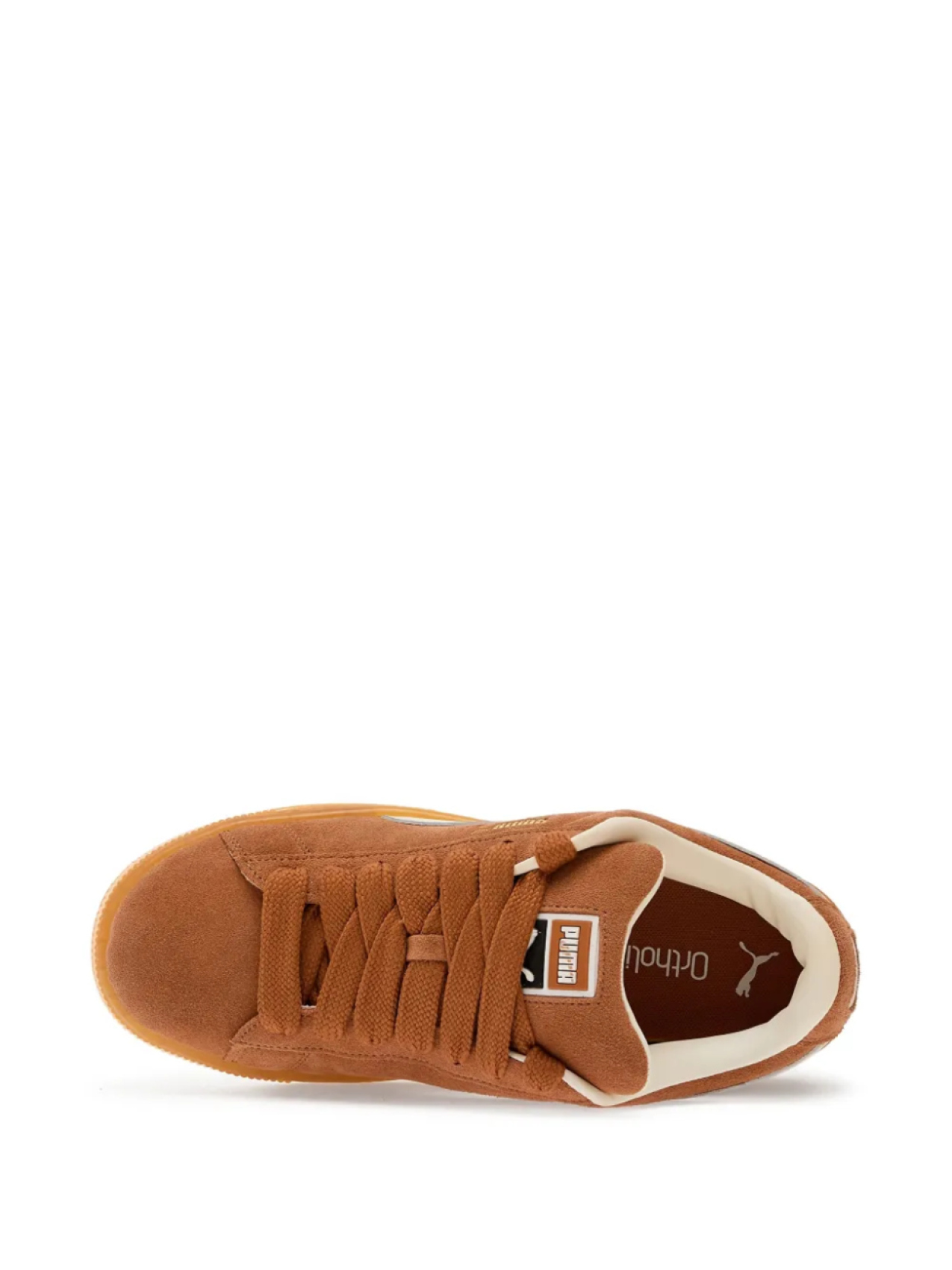 PUMA кроссовки Suede XL, коричневый — фото 4