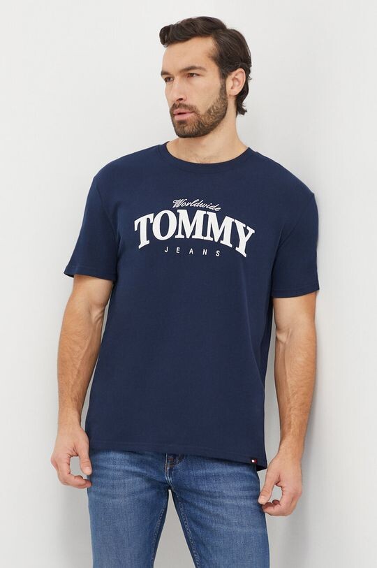 

Хлопковая футболка Tommy Jeans, темно-синий