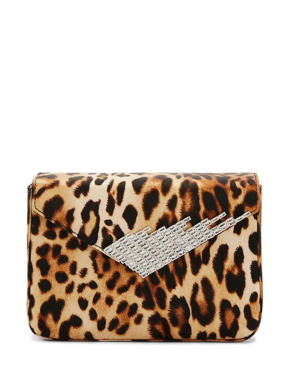 

Атласный клатч Iveery Giuseppe Zanotti, коричневый