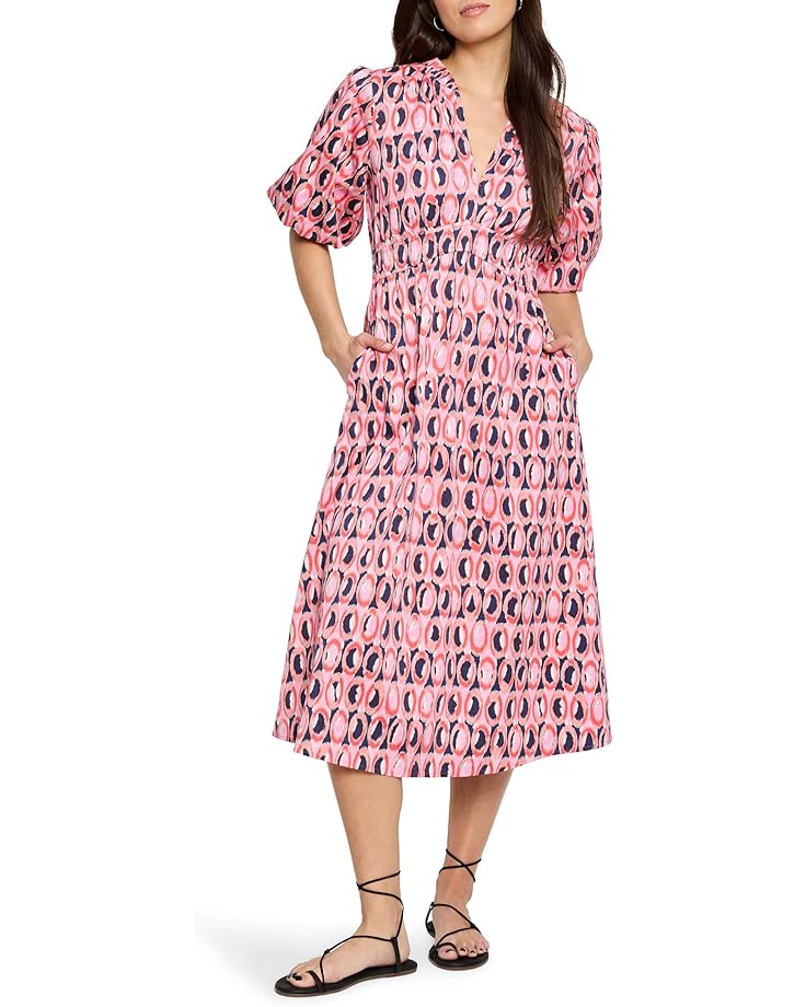

Платье NIC+ZOE Ikat Rings Mary Dress, цвет Pink Multi