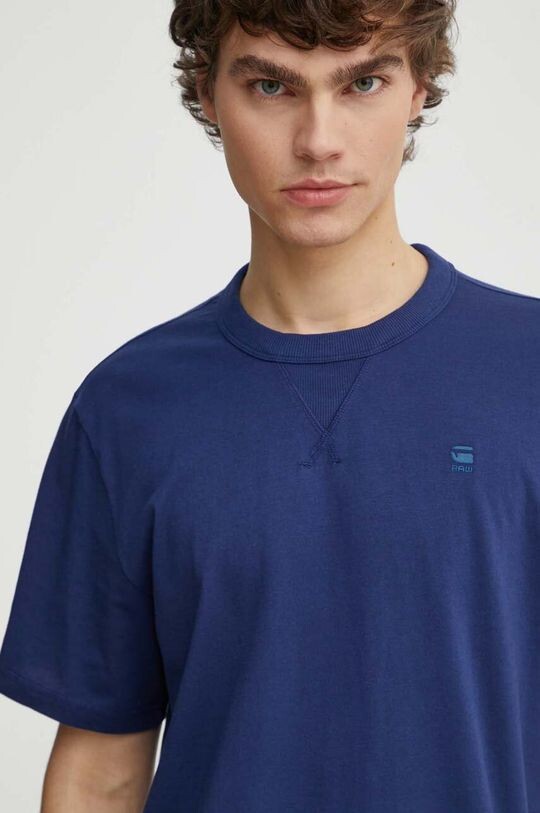 

Хлопковая футболка G-Star Raw, темно-синий