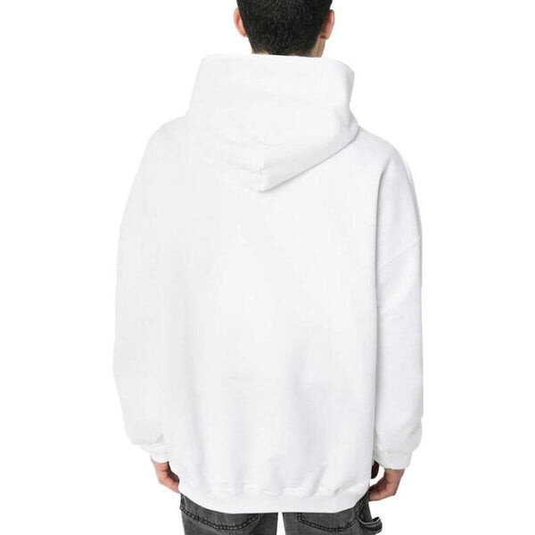 Толстовка uniform logo print hoodie 'white' Balenciaga, белый — фото 3