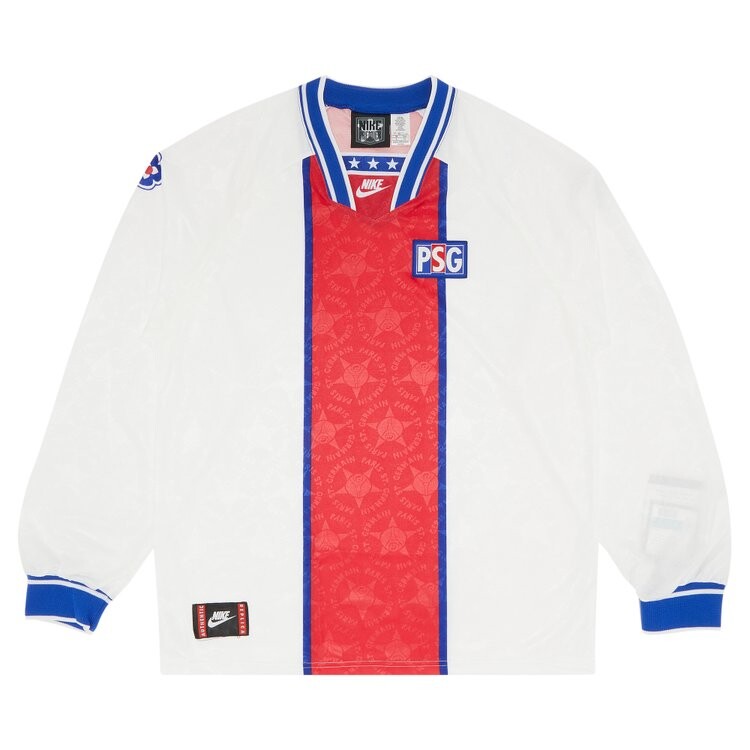 

Рубашка Paris Saint-Germain Vintage Paris Saint-Germain Away Stadium Long-Sleeve 'White/Red', белый