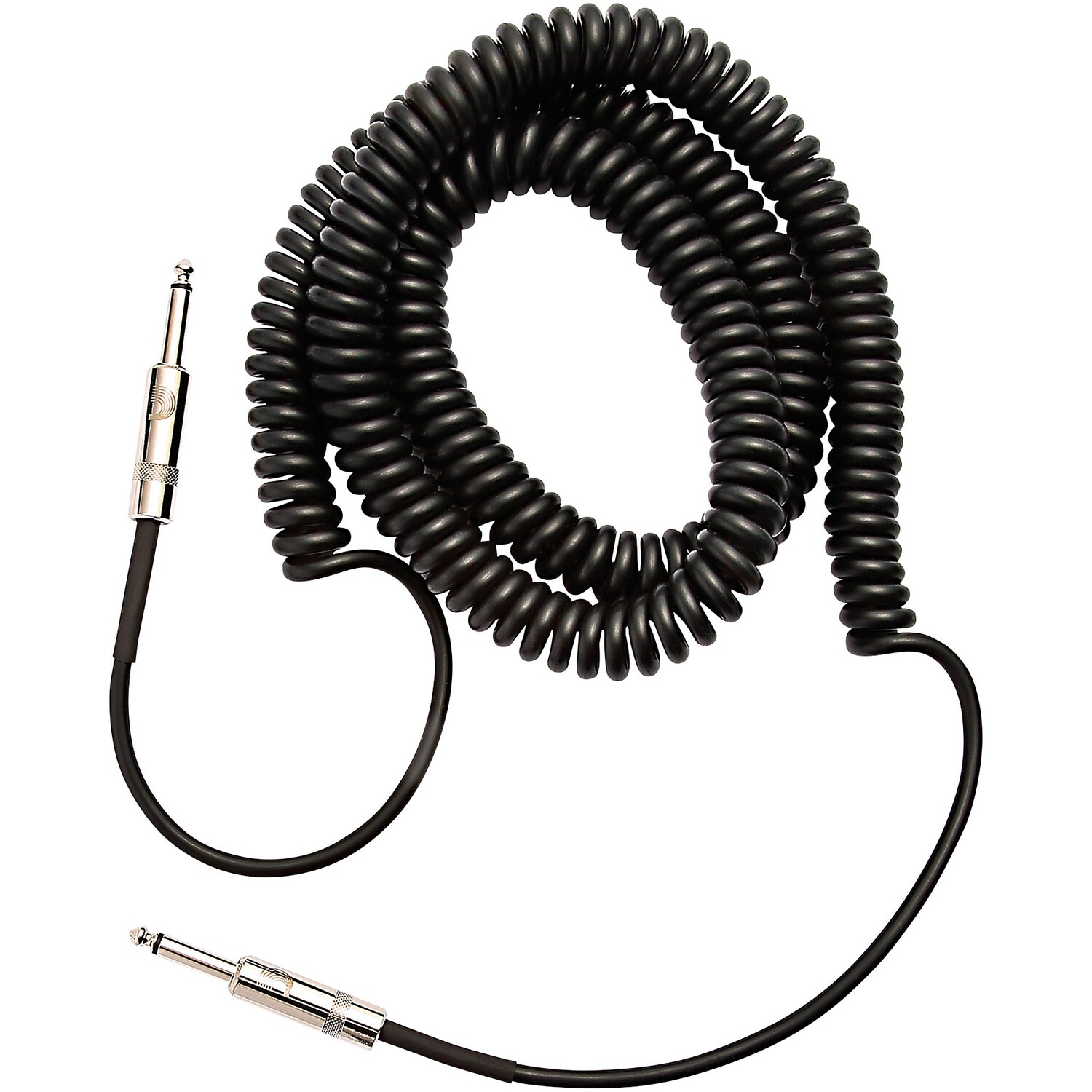 

Спиральный инструментальный кабель D'Addario, 30 футов, черный