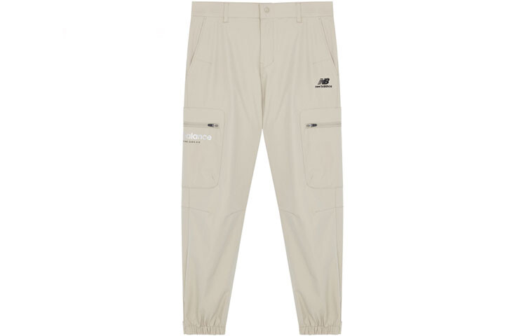 

Трикотажные спортивные штаны унисекс цвета Off White New Balance, кремовый