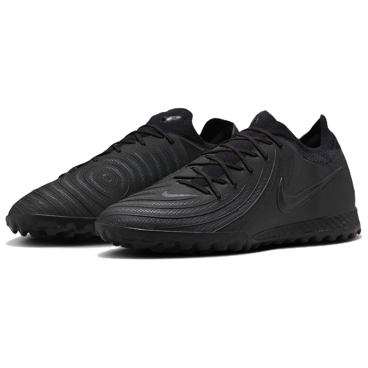 Nike Phantom GX 2 Pro Противоскользящие износостойкие футбольные бутсы унисекс черные — фото 3