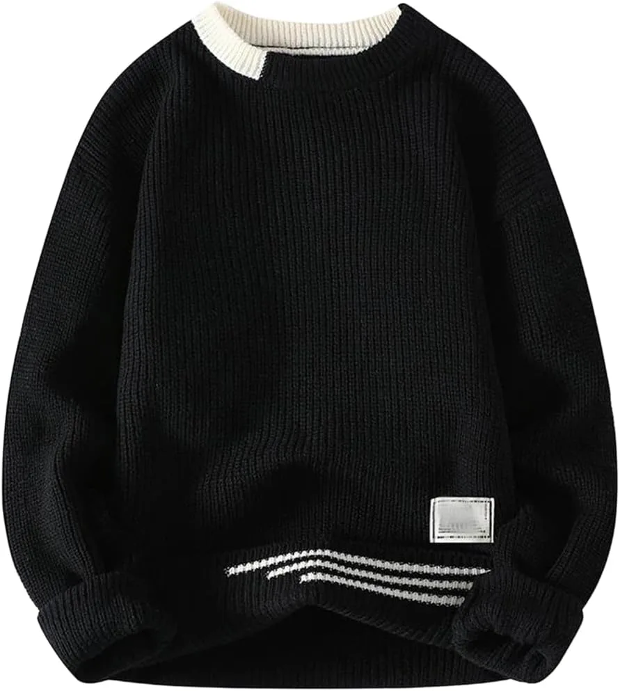 

Мужской ретро свитер с узлом