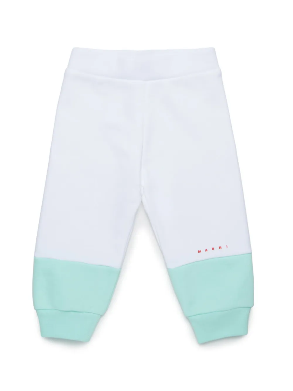 

Спортивные брюки в стиле колор-блок Marni Kids, белый