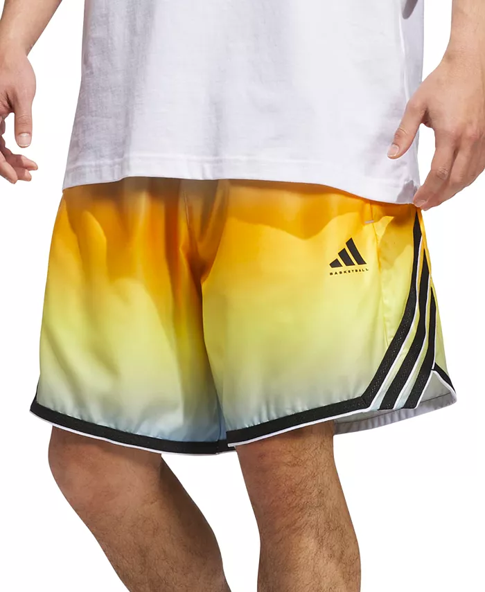 

Мужские шорты с выцветшим логотипом 3-Stripes Adidas, желтый