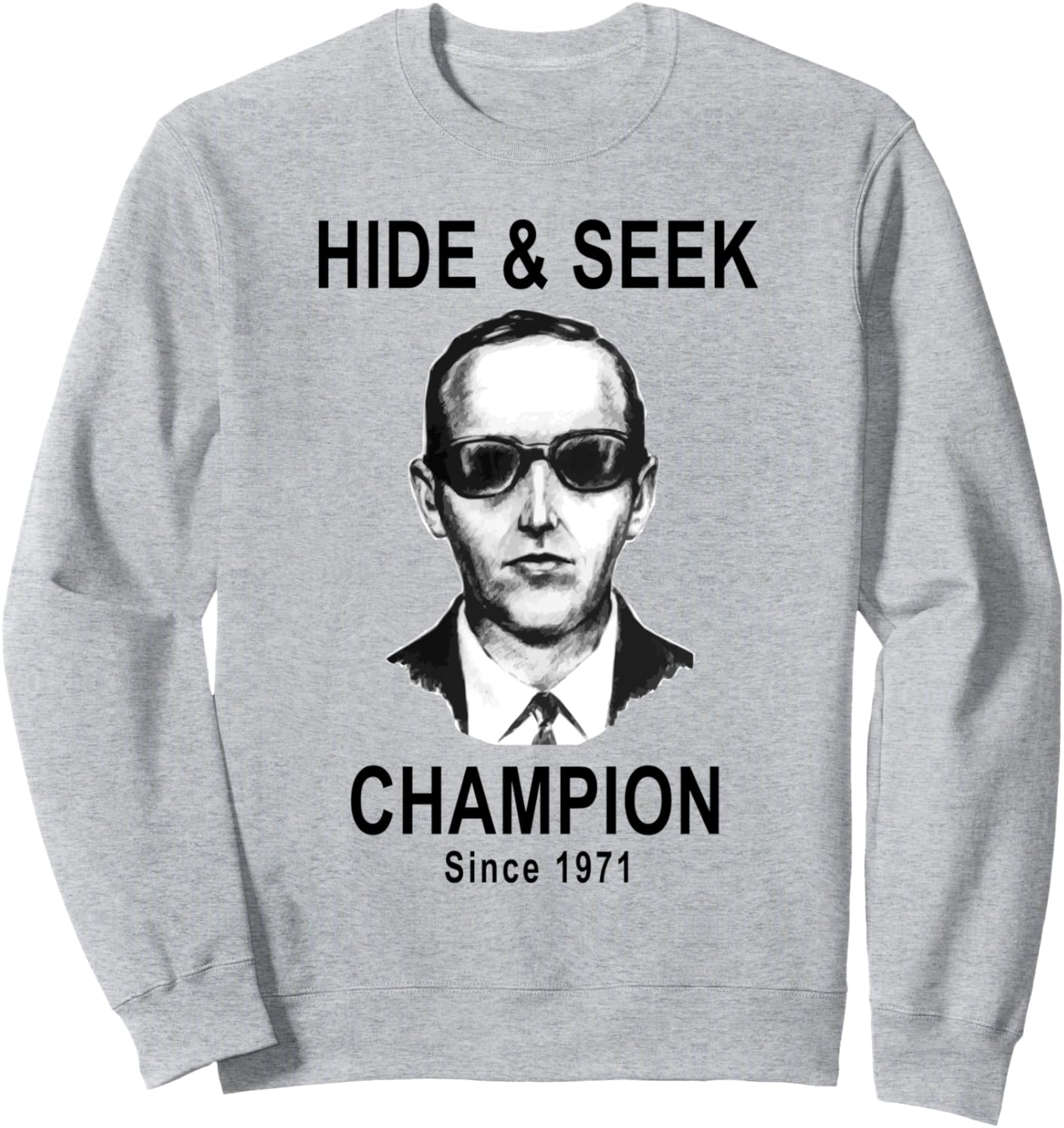 

Толстовка чемпиона по пряткам Д.Б. Купера, серая The D.B. Cooper Fan Club