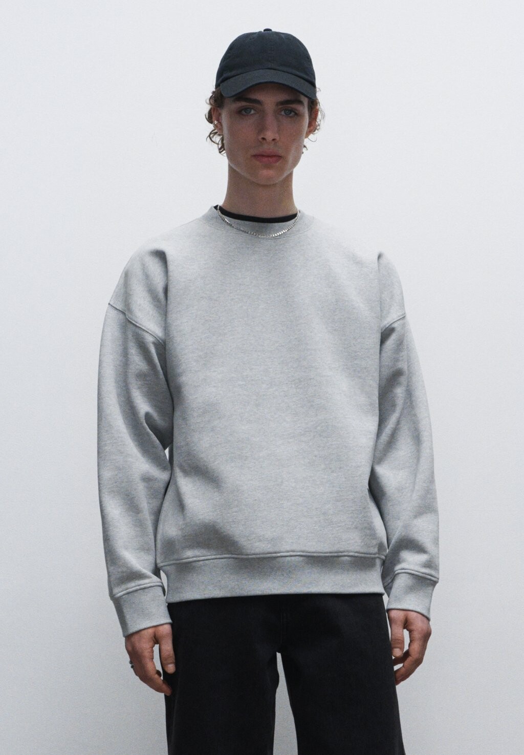 

Толстовка CONTEMPORARY BOXY Henry Tiger, цвет Mottled Light Grey