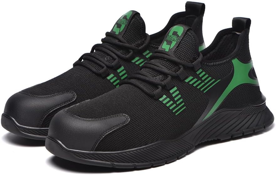 

Мужские кроссовки со стальным носком, композитные кроссовки, неразрушимые, удобные безопасные теннисные кроссовки, легкие, дышащие кроссовки Kyoescai, черный